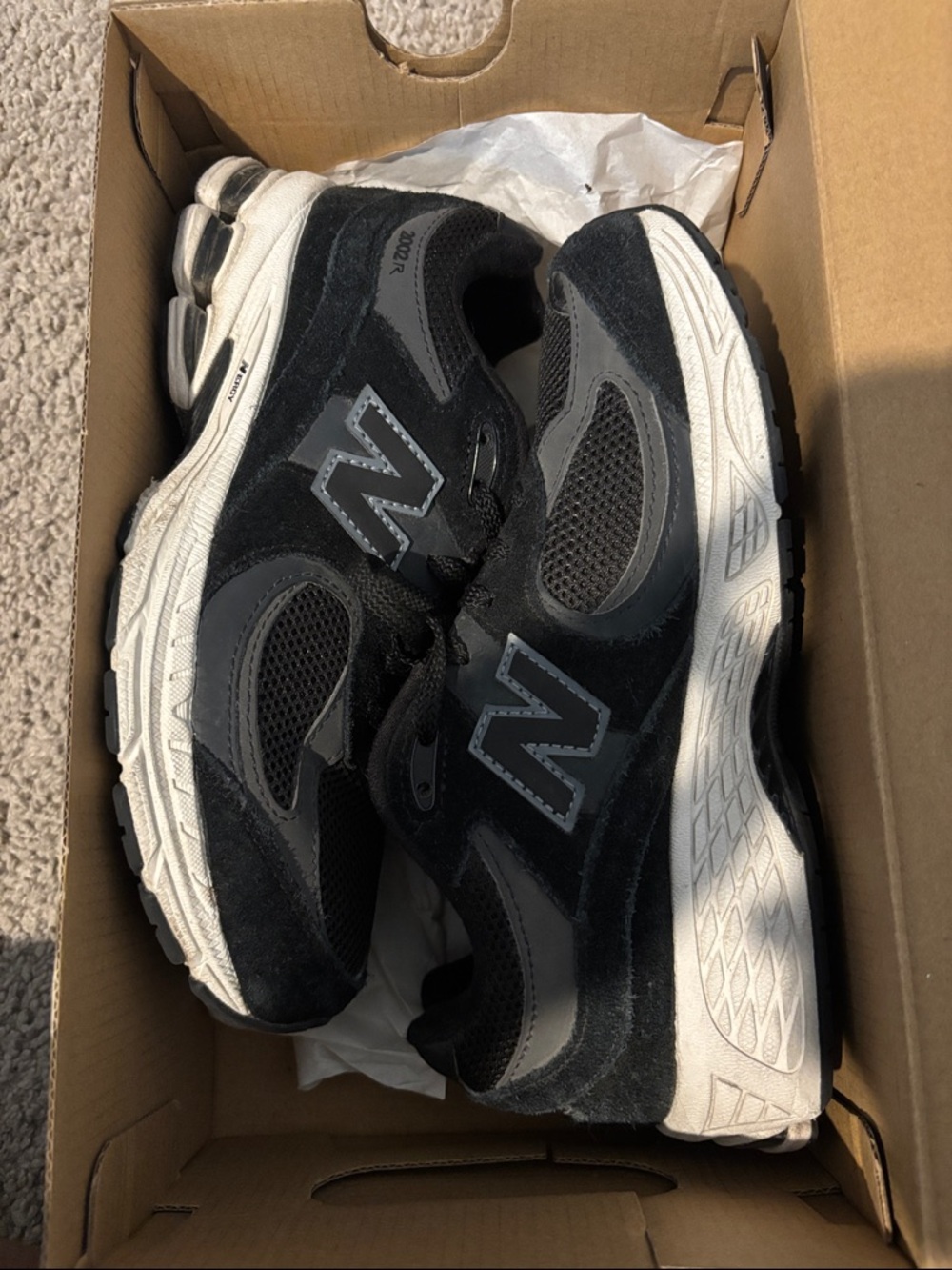 New Balance Black & Gray Running Sneakers